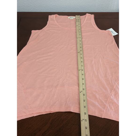 Style & Co Tank Top XS‎ Geranium Petal Pink Handkerchief Hem Scoop Neck Layering - Picture 7 of 9